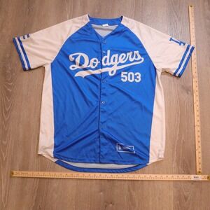 Los Angeles Dodgers Baseball Jersey 503‎ Salvadoran Heritage Night XL
